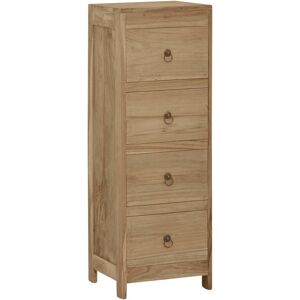 Commode 30x30x90 Cm Bois Massif De Teck Armoire De Rangement Salon Vidaxl - Publicité Commode 30x30x90 Cm Bois Massif De Teck Armoire De Rangement Salon Vidaxl - Publicité