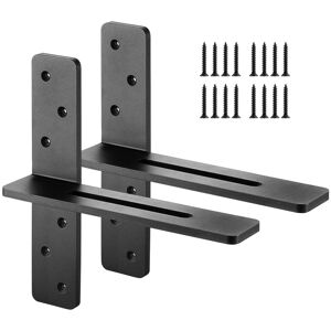 Vevor Support D'Étagère Flottante Murale Invisible T 304,8x73,5x304,8 Mm 2 Pcs - Publicité Vevor Support D'Étagère Flottante Murale Invisible T 304,8x73,5x304,8 Mm 2 Pcs - Publicité