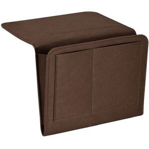 Uxcell 11\" Feutre Chevet Organisateur Lit Caddie Canapé Pour Magazine Foncé Marron - Publicité Uxcell 11\" Feutre Chevet Organisateur Lit Caddie Canapé Pour Magazine Foncé Marron - Publicité