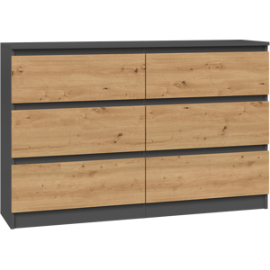 Sans Marque Commode Artisanale Malwa M6/120 Anthracite - Publicité Sans Marque Commode Artisanale Malwa M6/120 Anthracite - Publicité