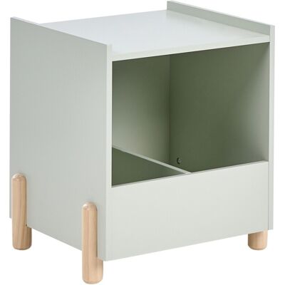 Beliani Table De Chevet Moderne En Mdf Pieds En Bois De Pin Meuble Chambre Enfant Vert C - Publicité Beliani Table De Chevet Moderne En Mdf Pieds En Bois De Pin Meuble Chambre Enfant Vert C - Publicité