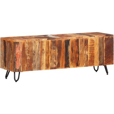 Meuble Tv 110x30x40 Cm Bois Massif De Récupération Divertissement Salon Vidaxl - Publicité Meuble Tv 110x30x40 Cm Bois Massif De Récupération Divertissement Salon Vidaxl - Publicité