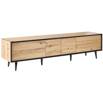 Beliani Meuble Tv Loft Moderne Salon Chambre À Coucher Armoire 2 Portes 4 Tiroirs Mdf Pi - Publicité Beliani Meuble Tv Loft Moderne Salon Chambre À Coucher Armoire 2 Portes 4 Tiroirs Mdf Pi - Publicité
