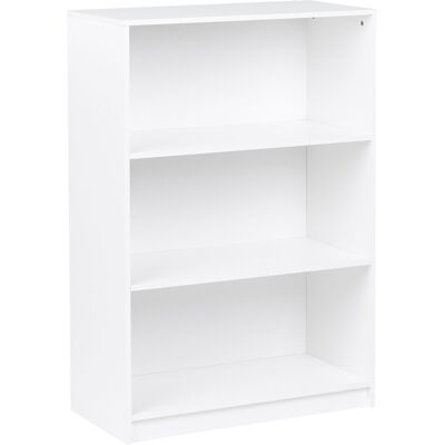Beliani Bibliothèque À 3 Étagères Minimaliste En Aggloméré 80 X 40 Cm Finition Mate Blan - Publicité Beliani Bibliothèque À 3 Étagères Minimaliste En Aggloméré 80 X 40 Cm Finition Mate Blan - Publicité