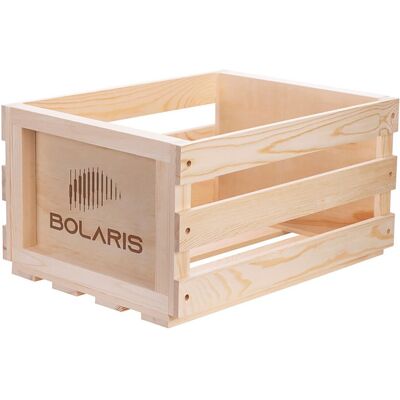 Avizar Casier Rangement En Bois Naturel Pour 75 Albums Large Solide Beige - Publicité Avizar Casier Rangement En Bois Naturel Pour 75 Albums Large Solide Beige - Publicité