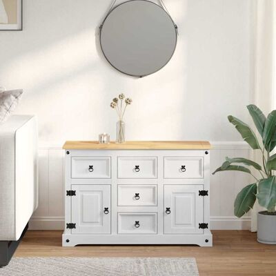 Coffres De Rangement Corona Blanc 112 X 40 X 75 Cm Pin Massif Vidaxl - Publicité Coffres De Rangement Corona Blanc 112 X 40 X 75 Cm Pin Massif Vidaxl - Publicité