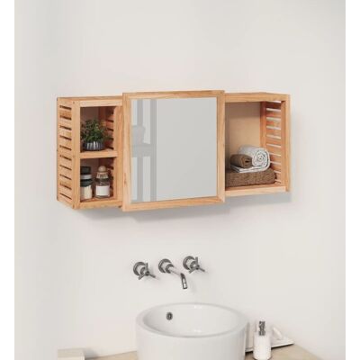 Armoire Miroir en Noyer vidaXL - Design mural gain de place - 80x17x34 cm - Publicité Armoire Miroir en Noyer vidaXL - Design mural gain de place - 80x17x34 cm - Publicité