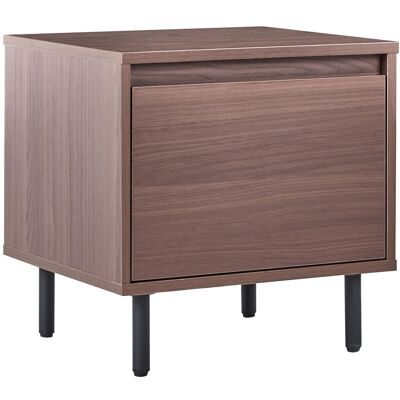 Beliani Table De Chevet Minimaliste Contemporain En Aggloméré Pieds En Métal 1 Tiroir Me - Publicité Beliani Table De Chevet Minimaliste Contemporain En Aggloméré Pieds En Métal 1 Tiroir Me - Publicité