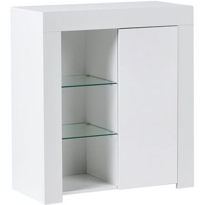 Beliani Buffet Moderne Led En Mdf Avec Porte Armoire Meuble De Salon Chambre Blanc Kamlo - Publicité Beliani Buffet Moderne Led En Mdf Avec Porte Armoire Meuble De Salon Chambre Blanc Kamlo - Publicité