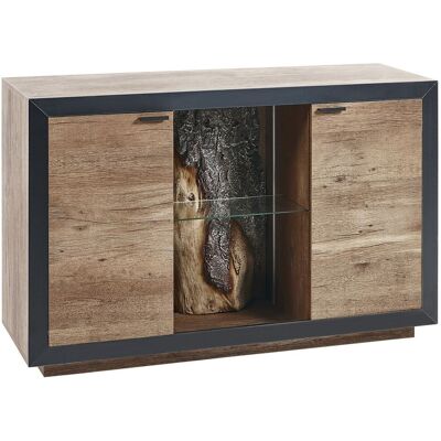 Beliani Commode Teinte Bois Clair Et Noir 75 X 120 X 42 Cm À Led Rangement Spacieux Mara - Publicité Beliani Commode Teinte Bois Clair Et Noir 75 X 120 X 42 Cm À Led Rangement Spacieux Mara - Publicité