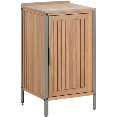 Beliani Meuble De Cuisine D'Extérieur En Bois D'Acacia À 1 Porte Et 2 Etagères - Publicité Beliani Meuble De Cuisine D'Extérieur En Bois D'Acacia À 1 Porte Et 2 Etagères - Publicité