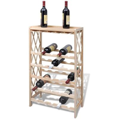 Bois De Sapin Solide Casier À Bouteille Pour 25 Bouteilles Casier À Vin Vidaxl - Publicité Bois De Sapin Solide Casier À Bouteille Pour 25 Bouteilles Casier À Vin Vidaxl - Publicité