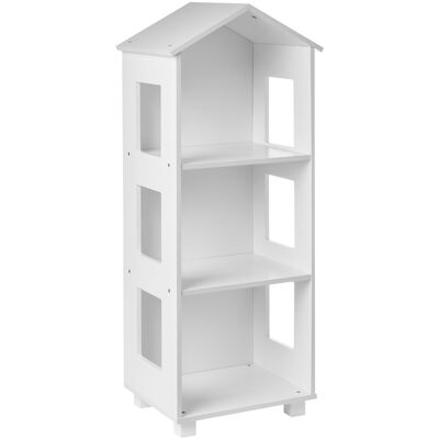 Beliani Bibliothèque Pour Enfants Scandinave En Mdf À 3 Niveaux Dessus En Forme De Toit - Publicité Beliani Bibliothèque Pour Enfants Scandinave En Mdf À 3 Niveaux Dessus En Forme De Toit - Publicité