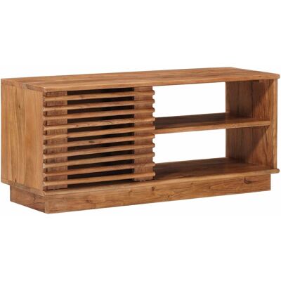 Meuble Tv Avec Stockage Avec Porte Naturel 90 X 30 X 40 Cm Vidaxl - Publicité Meuble Tv Avec Stockage Avec Porte Naturel 90 X 30 X 40 Cm Vidaxl - Publicité