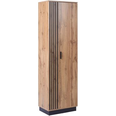 Beliani Armoire Moderne À 2 Portes Haute Étroite Avec 4 Étagères En Mdf Mélaminé Meuble - Publicité Beliani Armoire Moderne À 2 Portes Haute Étroite Avec 4 Étagères En Mdf Mélaminé Meuble - Publicité