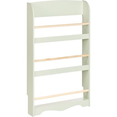 Beliani Bibliothèque Murale En Bois De Pin Mdf Suspendue 3 Etages Chambre Enfant Vert - Publicité Beliani Bibliothèque Murale En Bois De Pin Mdf Suspendue 3 Etages Chambre Enfant Vert - Publicité