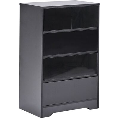 Beliani Commode Scandinave En Mdf À 5 Tiroirs Meuble De Rangement Noire Alberta - Publicité Beliani Commode Scandinave En Mdf À 5 Tiroirs Meuble De Rangement Noire Alberta - Publicité