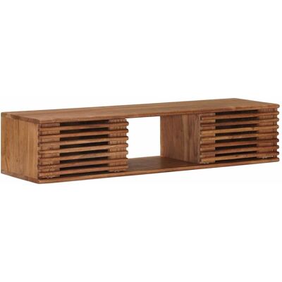 Meuble Tv Avec Stockage Avec Porte Naturel 105 X 30 X 22,5 Cm Vidaxl - Publicité Meuble Tv Avec Stockage Avec Porte Naturel 105 X 30 X 22,5 Cm Vidaxl - Publicité