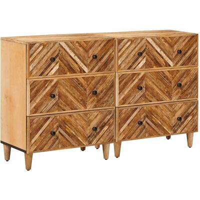 Armoires De Rangement 2 Pcs Marron 60 X 33,5 X 75 Cm Vidaxl - Publicité Armoires De Rangement 2 Pcs Marron 60 X 33,5 X 75 Cm Vidaxl - Publicité