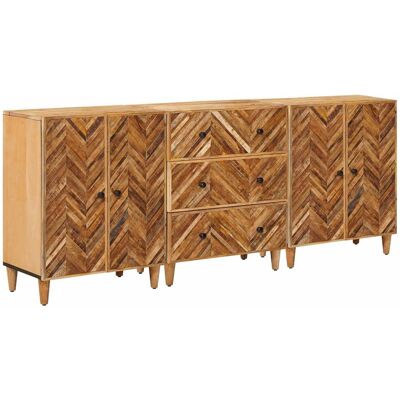 Armoires De Rangement 3 Pcs Marron 60 X 33,5 X 75 Cm Vidaxl - Publicité Armoires De Rangement 3 Pcs Marron 60 X 33,5 X 75 Cm Vidaxl - Publicité