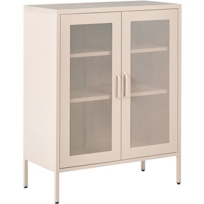 Beliani Buffet De Bureau Moderne En Acier Style Industriel 2 Portes 3 Étagères Beige Cla - Publicité Beliani Buffet De Bureau Moderne En Acier Style Industriel 2 Portes 3 Étagères Beige Cla - Publicité