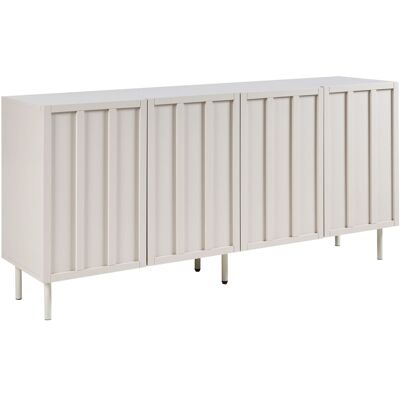 Beliani Buffet Moderne En Mdf 4 Portes En Métal Cachemire Meuble De Salon Chambre Beige - Publicité Beliani Buffet Moderne En Mdf 4 Portes En Métal Cachemire Meuble De Salon Chambre Beige - Publicité