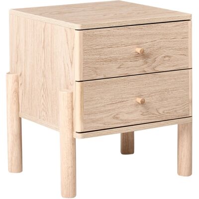Beliani Table De Chevet Scandinave En Aggloméré Pieds En Bois Massif Meuble De Chambre M - Publicité Beliani Table De Chevet Scandinave En Aggloméré Pieds En Bois Massif Meuble De Chambre M - Publicité