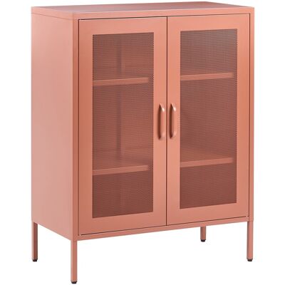 Beliani Buffet De Bureau Moderne En Acier Style Industriel 2 Portes 3 Étagères Marron Do - Publicité Beliani Buffet De Bureau Moderne En Acier Style Industriel 2 Portes 3 Étagères Marron Do - Publicité