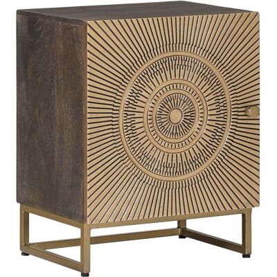 Table De Chevet Faite Main Laiton 40 X 30 X 50 Cm Vidaxl - Publicité Table De Chevet Faite Main Laiton 40 X 30 X 50 Cm Vidaxl - Publicité