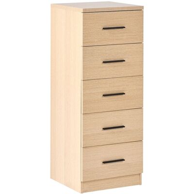 Beliani Commode Scandinave En Mdf À 5 Tiroirs Meuble De Rangement Marron Clair Kitimat - Publicité Beliani Commode Scandinave En Mdf À 5 Tiroirs Meuble De Rangement Marron Clair Kitimat - Publicité
