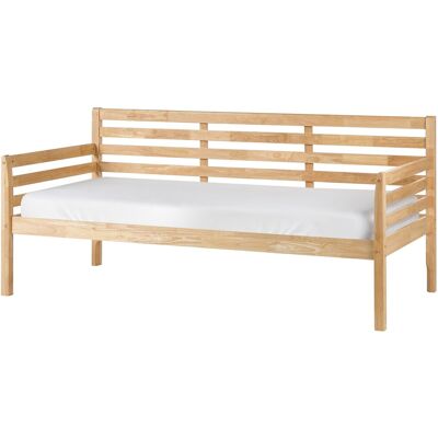 Beliani Lit Gigogne Moderne 90 X 200 Cm Avec Sommier À Lattes Bois D'Hévéa Naturel Theza - Publicité Beliani Lit Gigogne Moderne 90 X 200 Cm Avec Sommier À Lattes Bois D'Hévéa Naturel Theza - Publicité