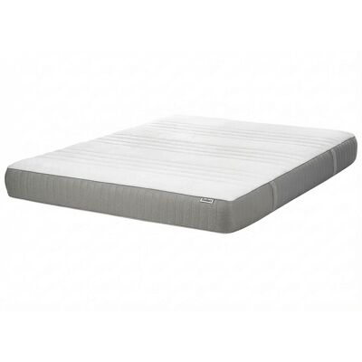 Matelas en mousse à mémoire Beliani - Blanc et gris, taille double, housse amovible - Publicité Matelas en mousse à mémoire Beliani - Blanc et gris, taille double, housse amovible - Publicité
