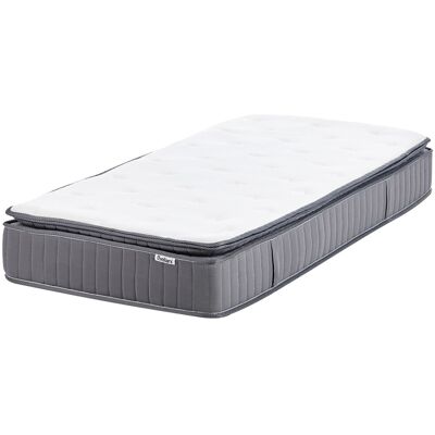 Beliani Matelas À Ressorts Ensachés Avec Poignées 90 X 200 Cm Mémoire De Forme Rembourra - Publicité Beliani Matelas À Ressorts Ensachés Avec Poignées 90 X 200 Cm Mémoire De Forme Rembourra - Publicité