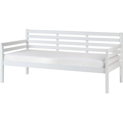 Beliani Lit Gigogne Moderne 90 X 200 Cm Avec Sommier À Lattes Bois D'Hévéa Blanc Theza - Publicité Beliani Lit Gigogne Moderne 90 X 200 Cm Avec Sommier À Lattes Bois D'Hévéa Blanc Theza - Publicité