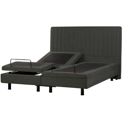 Beliani Lit Double Ajustable Moderne Electrique Réglable Avec Télécommande 180 X 200 Cm - Publicité Beliani Lit Double Ajustable Moderne Electrique Réglable Avec Télécommande 180 X 200 Cm - Publicité