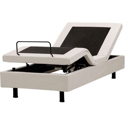 Beliani Lit Electrique Moderne Articulé Réglable Par Télécommande Sans Tête De Lit 80 X - Publicité Beliani Lit Electrique Moderne Articulé Réglable Par Télécommande Sans Tête De Lit 80 X - Publicité