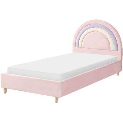 Beliani Lit Simple Moderne Pour Enfant Avec Cadre À Lattes 90 X 200 Cm Tête De Lit Rembo - Publicité Beliani Lit Simple Moderne Pour Enfant Avec Cadre À Lattes 90 X 200 Cm Tête De Lit Rembo - Publicité