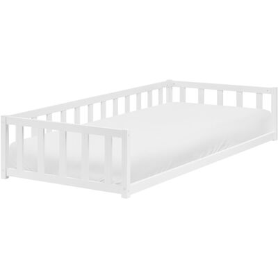 Beliani Plateforme De Lit Enfant Avec Sommier À Lattes 90 X 200 Cm En Bois De Pin Blanc - Publicité Beliani Plateforme De Lit Enfant Avec Sommier À Lattes 90 X 200 Cm En Bois De Pin Blanc - Publicité