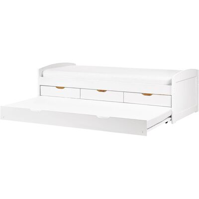 Lits superposés Petiville en pin blanc - Chambre d'enfant - Publicité Lits superposés Petiville en pin blanc - Chambre d'enfant - Publicité