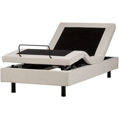 Beliani Lit Electrique Moderne Articulé Réglable Par Télécommande Sans Tête De Lit 90 X - Publicité Beliani Lit Electrique Moderne Articulé Réglable Par Télécommande Sans Tête De Lit 90 X - Publicité
