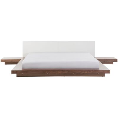 Beliani Beliani Cadre de lit en bois clair taille super king UE - Cadre de lit - Publicité Beliani Beliani Cadre de lit en bois clair taille super king UE - Cadre de lit - Publicité