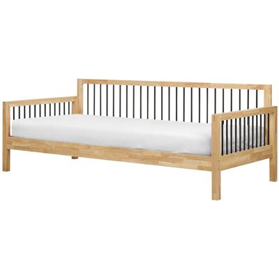Beliani Lit Gigogne Moderne En Bois D'Hévéa 90 X 200 Cm Avec Sommier À Lattes Bois Clair - Publicité Beliani Lit Gigogne Moderne En Bois D'Hévéa 90 X 200 Cm Avec Sommier À Lattes Bois Clair - Publicité