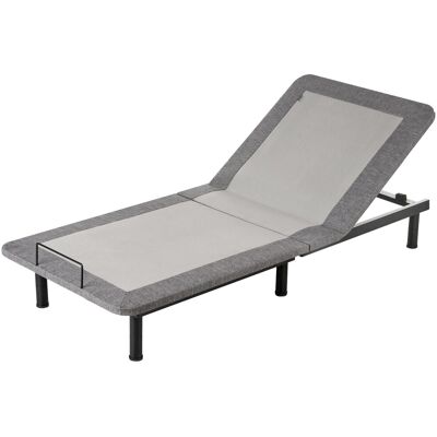 Beliani Sommier Électrique Réglable En Fer Et Polyester 80 X 200 Cm Avec Télécommande Gr - Publicité Beliani Sommier Électrique Réglable En Fer Et Polyester 80 X 200 Cm Avec Télécommande Gr - Publicité