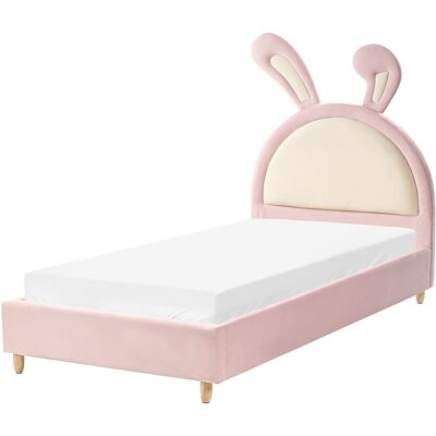 Beliani Lit Simple Moderne Pour Enfant Avec Cadre À Lattes 90 X 200 Cm Tête De Lit Rembo - Publicité Beliani Lit Simple Moderne Pour Enfant Avec Cadre À Lattes 90 X 200 Cm Tête De Lit Rembo - Publicité