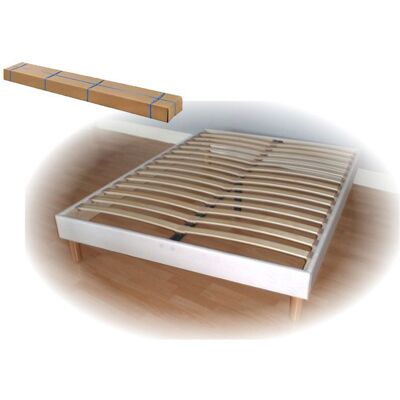 Promo - Sommier Tapissier À Lattes - 140x190 - Kit - Mattress Set - Publicité Promo - Sommier Tapissier À Lattes - 140x190 - Kit - Mattress Set - Publicité