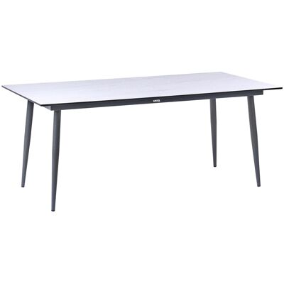 Beliani Table De Jardin Avec Plateau Hpl Et Cadre En Aluminium Résistante Aux Uv À L'Eau - Publicité Beliani Table De Jardin Avec Plateau Hpl Et Cadre En Aluminium Résistante Aux Uv À L'Eau - Publicité