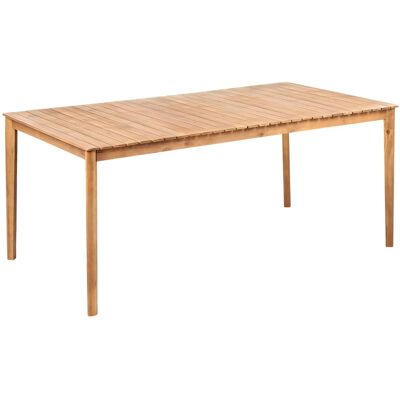 Beliani Table De Jardin Rustique En Bois D'Acacia Pour 6 Personnes 180 X 100 Cm Marron C - Publicité Beliani Table De Jardin Rustique En Bois D'Acacia Pour 6 Personnes 180 X 100 Cm Marron C - Publicité