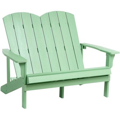 Beliani Banc De Jardin En Plastique Et Bois 2 Places Meuble Jardin Vert Clair Adirondack - Publicité Beliani Banc De Jardin En Plastique Et Bois 2 Places Meuble Jardin Vert Clair Adirondack - Publicité