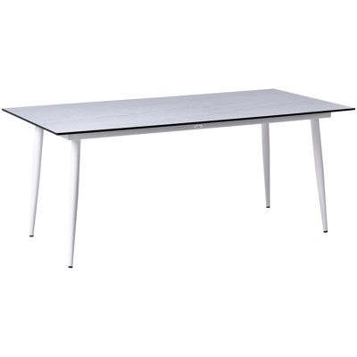 Beliani Table De Jardin Avec Plateau Hpl Et Cadre En Aluminium Résistante Aux Uv À L'Eau - Publicité Beliani Table De Jardin Avec Plateau Hpl Et Cadre En Aluminium Résistante Aux Uv À L'Eau - Publicité