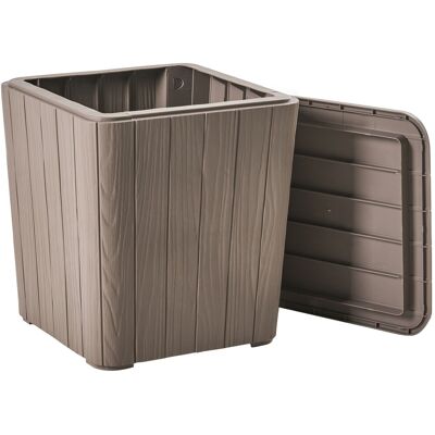 Beliani Coffre De Rangement De Jardin En Polypropylène 40 X 42 Cm Meuble D'Extérieur Tau - Publicité Beliani Coffre De Rangement De Jardin En Polypropylène 40 X 42 Cm Meuble D'Extérieur Tau - Publicité